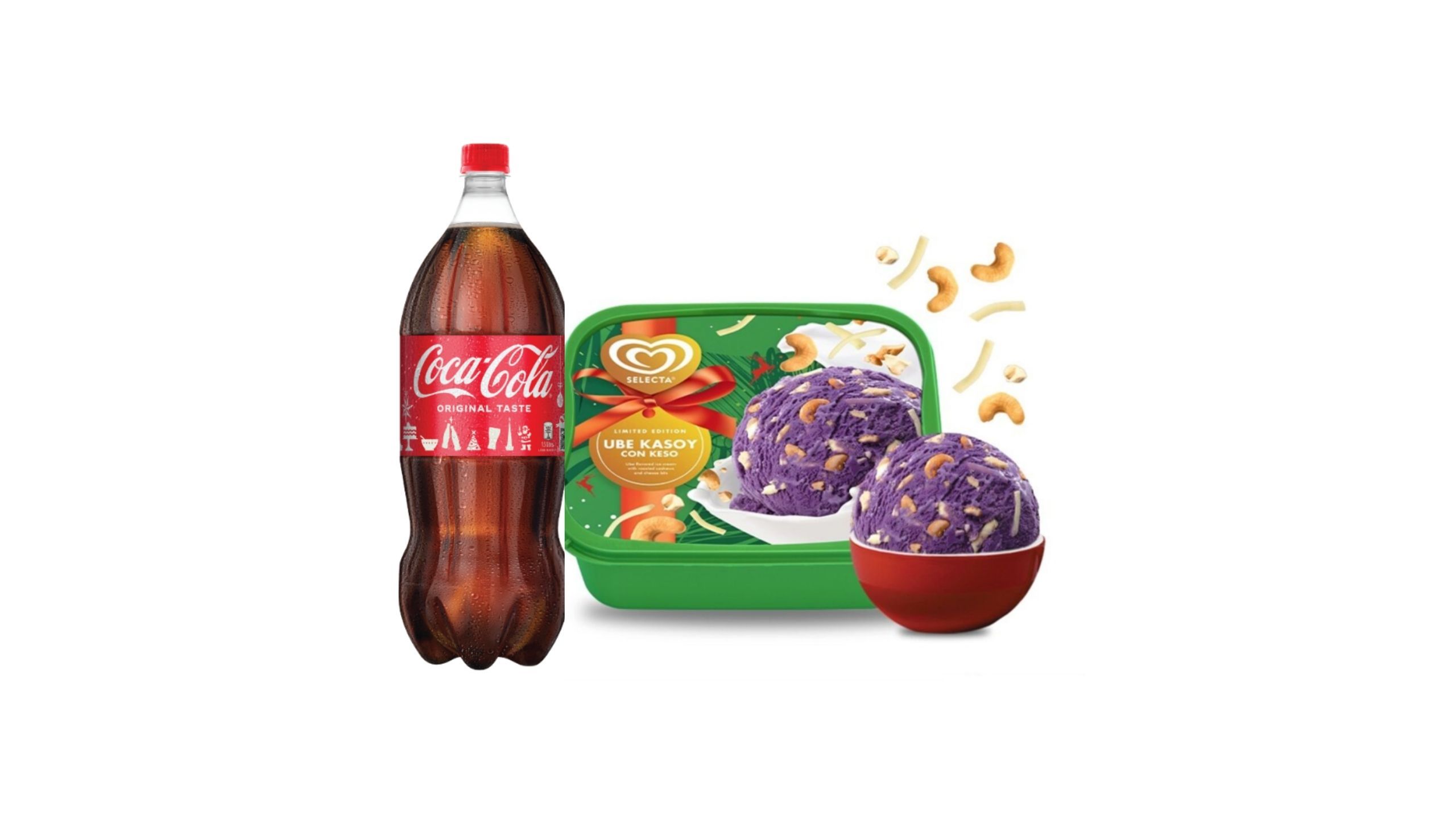 Selecta Ube Kasoy Ice Cream and Coke 1.5L Combo